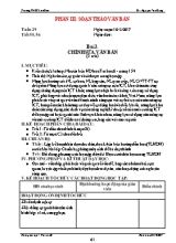 Kế hoạch bài học Tin học 6 - Tiết 55+56, Bài 3 Chỉnh sửa văn bản (2 tiết) - Năm học 2016-2017 - Nguyễn Văn Dũng